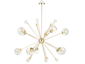 TIMELESS SPUTNIC 01 - Brass chandelier by Il Bronzetto - view 3